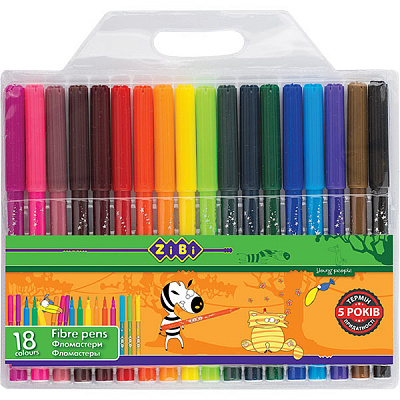 Набір фломастерів 18 шт. ZB.2803 ZiBi