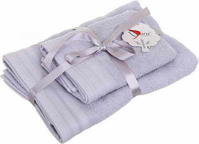 Набор полотенец Zensa 2 шт. серебряный Durutex 