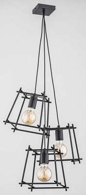 Люстра подвесная ALFA Neti Moro 3x60 Вт E27 черный 62038 
