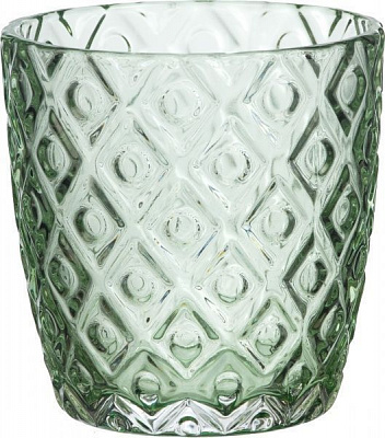 Свічник для чайної свічки Ромб 8,8x9 см сірий