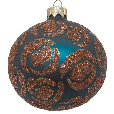 Шар новогодний d80 с декором 2811-1/27293