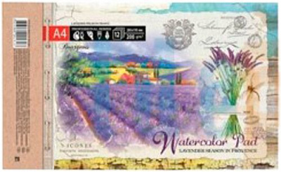 Альбом для малювання для акварелі 12 арк. Bourgeois