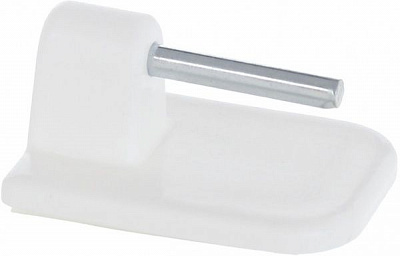 Крючки накладной для витражной штанги Gardinia наборной белый 