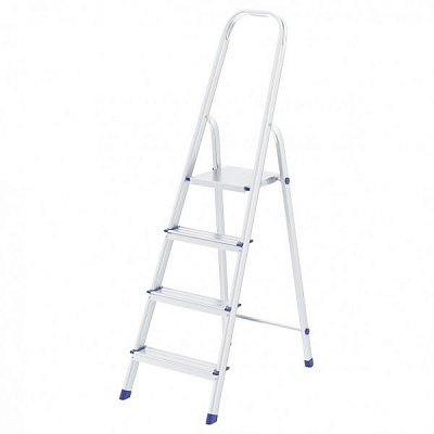 Драбина-стрем’янка 4 сходинки алюмінієва 977147