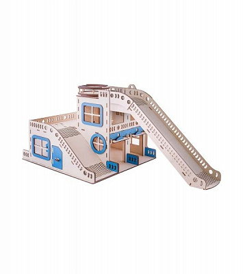 Игрушка деревянная Good Play Гараж для машинок 50х50х40 Мега трек с подсветкой G 004