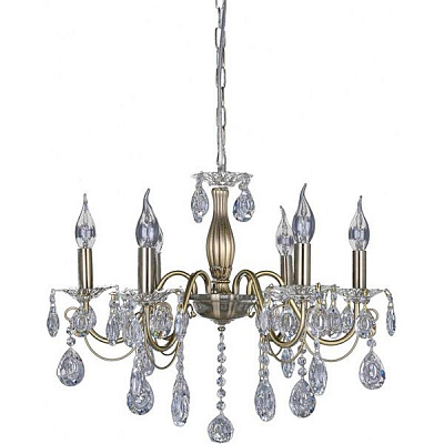 Люстра подвесная Victoria Lighting 6x40 Вт E14 бронза Candela 