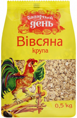 Крупа вівсяна Базарний день м/у 0.5кг