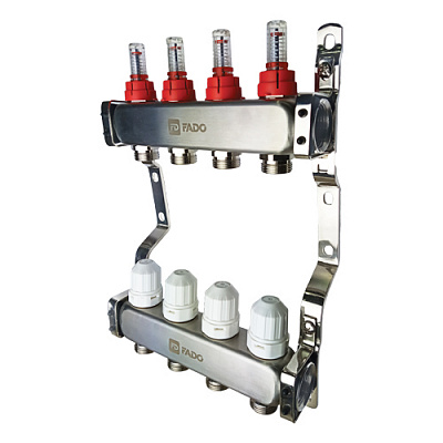 Коллекторная группа с расходомерами и термоклапанами FADO S.r.l 1