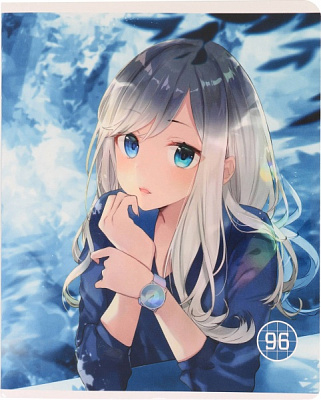 Тетрадь школьная Anime скоба 96 листов в клеточку Мечты сбываются