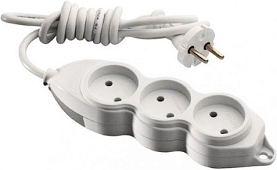 Удлинитель Mono Orion без заземления 3 гн. белый 3 м 150-010003-303 