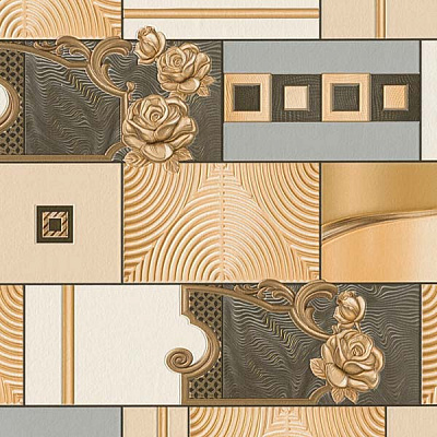 Обои из вспененного винила Славянские обои Expromt Бегония 5674-10 0,53x10,05 м 