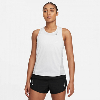 Майка Nike W NK DF RACE SINGLET DD5940-100 р.XL белый