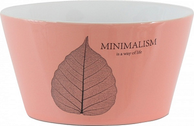 Салатник Minimalism 480 мл коралловый (HTK-020) Limited Edition