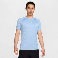 Футболка Nike M NP BREATHE SLIM SS TOP HJ4055-422 р.S голубой