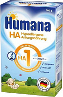 Суха молочна суміш Humana Hipoallergene НА 1 з LC PUFA 500 г 4031244766809