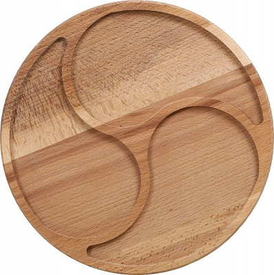 Менажниця кругла 30 см, DM-3 бук WoodSteel