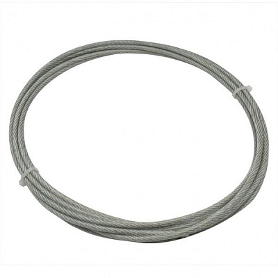 Трос оцинкований з ПВХ покриттям 4 мм 5 пог.м. DIN 3055