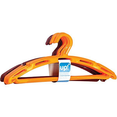 Набор плечиков UP! (Underprice) цветных с перекладиной 41 см 20 шт. 