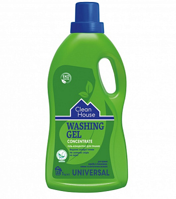 Гель для машинной и ручной стирки Clean House Universal 1 л 