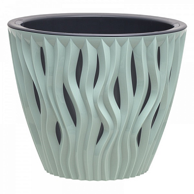Кашпо Вдохновение круглый 3 л нефрит (КШ-0955) 