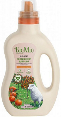 Кондиціонер для білизни BioMio Bio-Soft з ефірною олією мандарина і екстрактом бавовни 1 л
