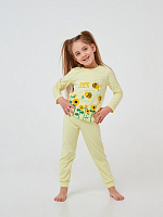 Пижама детская для девочек Smil 104521 р.92 желто-салатовый 
