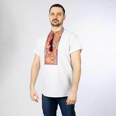 Вышиванка Эдельвика 08-26/09 белый р. XXL