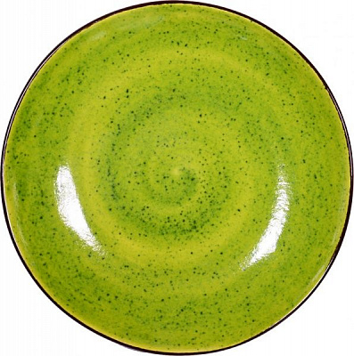 Тарілка з високим бортиком 22 см Лайм Manna Ceramics