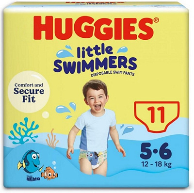 Подгузники-трусики Huggies Little Swimmers 6 12-18 кг 11 шт.