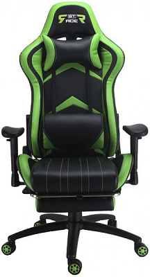 Крісло GT Racer X-2534-F чорно-зелений
