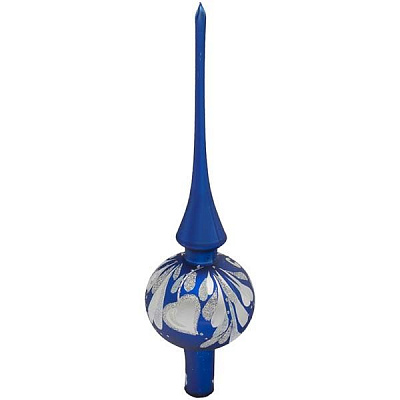 Верхівка скляна малюнок 2 матова d70 мм синій