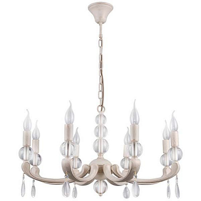 Люстра підвісна Victoria Lighting Tayanna/SP8 8x40 Вт E14 античний білий