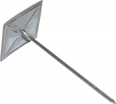 Цвяхи самоклейкі для ізоляції 114 мм 20 шт білий цинк