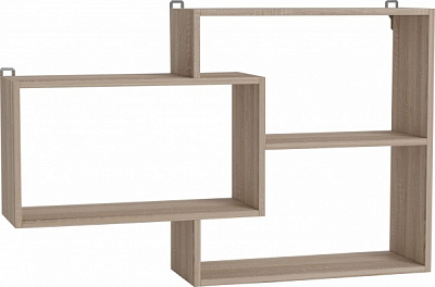 Полиця декоративна Luxe Studio Байт ЕЦ-2 1042x662x220 мм дуб сонома