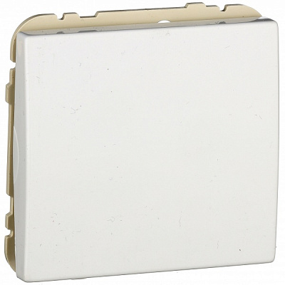 Вимикач одноклавішний Apolo без підсвітки білий 50051 TBR