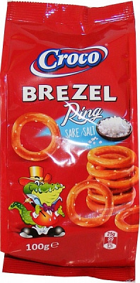 Соломка CROCO BREZEL кольца соленые 100 г