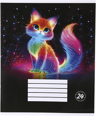 Тетрадь школьная Neon movement_25 24 листов линия Nota Bene