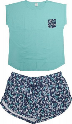 Костюм домашний женский La Nuit Home Palms р. XS ментол 