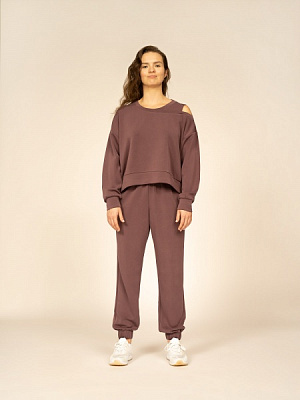 Штани 4F TROUSERS FNK 4FAW22TFTRF212-80S р. S коричневий