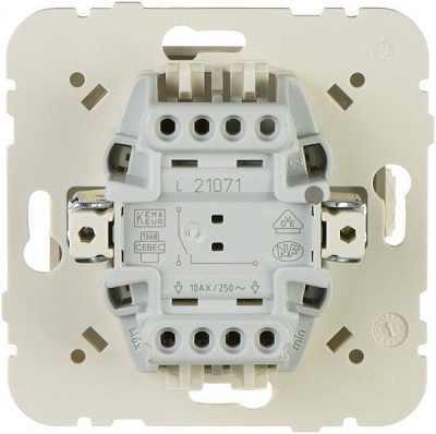 Вимикач прохідний одноклавішний Efapel Logus без підсвітки 10 А 250В IP20 графіт 21071 TIS