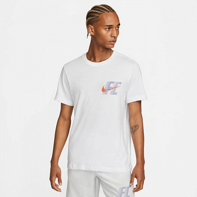 Футболка Nike DF FC TEE WHITESPACE FD0039-100 р.M белый