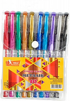 Набір ручок гелевих Умка 10 шт. Metallic ГР42 