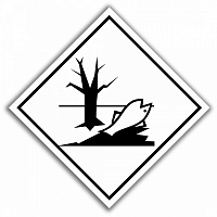 Наліпка Маркувальний знак речовини небезпечної для навколишнього середовища 250 мм