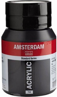 Фарба акрилова № 702 Сажа газова 500 мл Amsterdam Standart Royal Talens