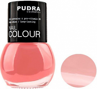 Лак для нігтів Pudra Cosmetics Nail Colour №20 пастельно-бежевий 13 мл