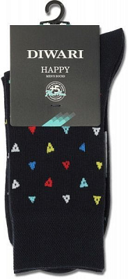 Шкарпетки чоловічі DiWaRi Happy 20С-37СП 138 р. 25 синій 1 пар