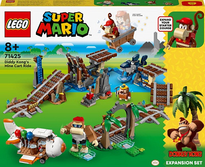 Конструктор LEGO Super Mario Поїздка у вагонетці Дідді Конґа. Додатковий набір 71425
