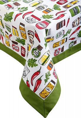Скатерть Специи 140x180 см светло-зеленый Homeline 