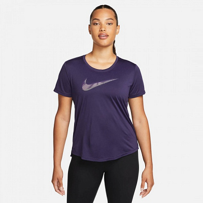 Футболка Nike W NK DF SWOOSH HBR SS TOP FB4696-555 р.S синій