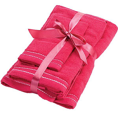 Набір рушників Underprice вишневий 3 шт